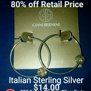 Ginibernini .925 Italian Sterling Silver Earings